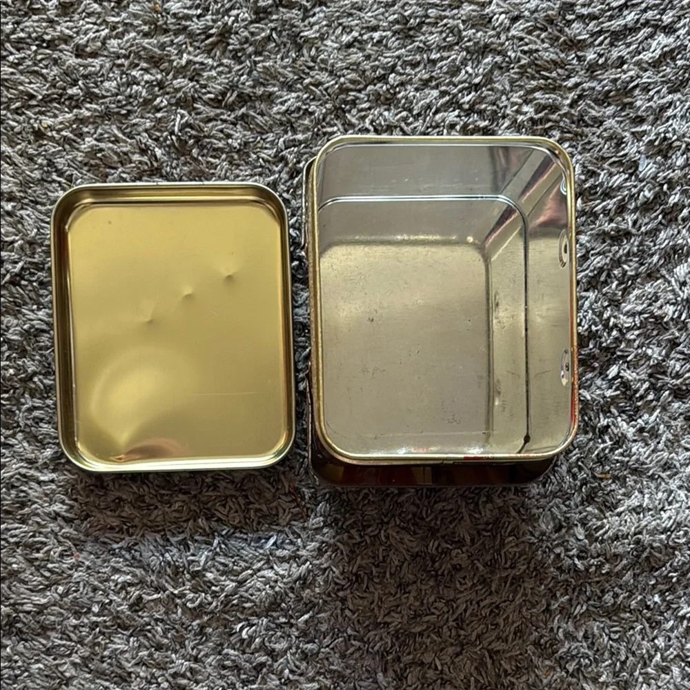 Vintage Coca Cola - Tin Box With Lid & Handle - Lady Holding Coke in Hand